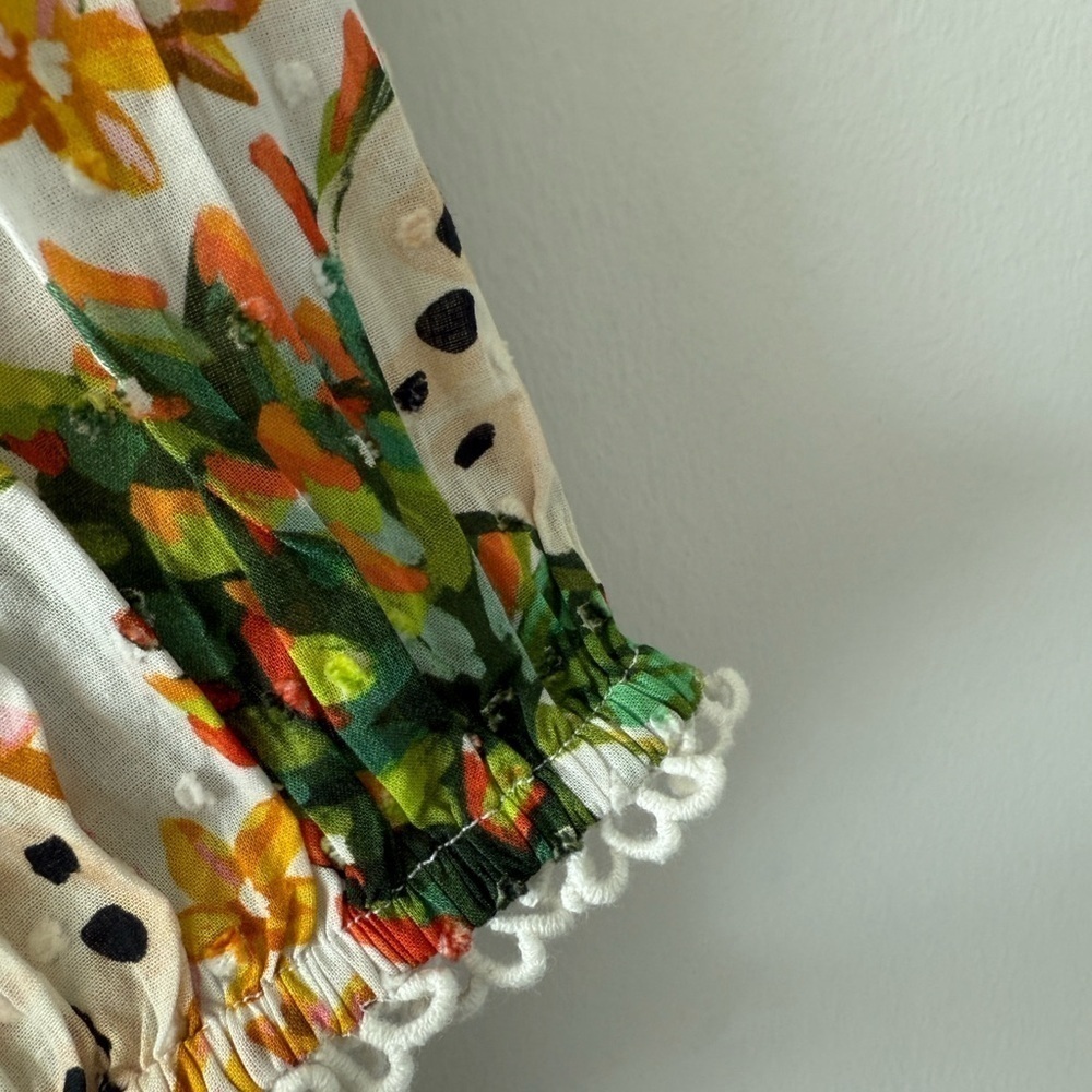FARM RIO Biriba Off-White Cropped Blouse - Picture 11 of 14